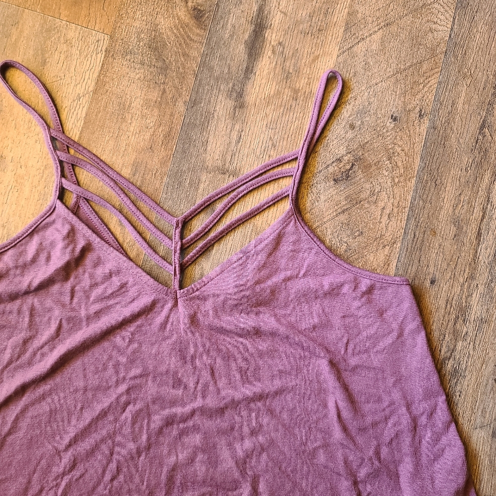 Purple flowy tank